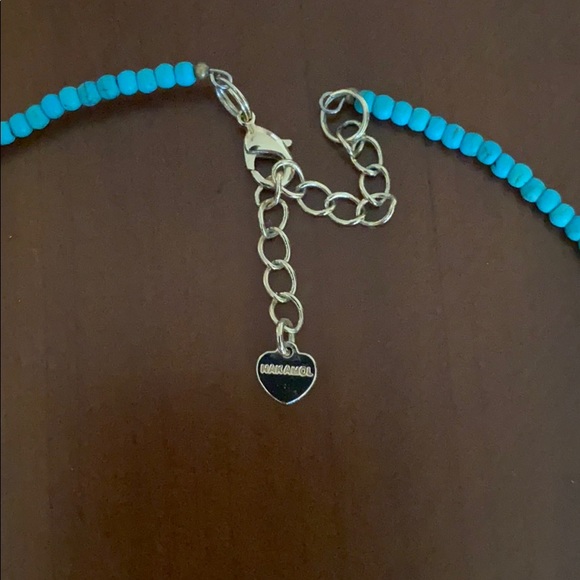 Nakamol Gold and Turquoise necklace - Picture 2 of 2
